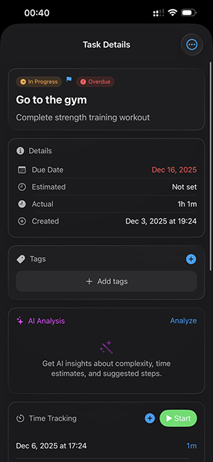 Task management with AI