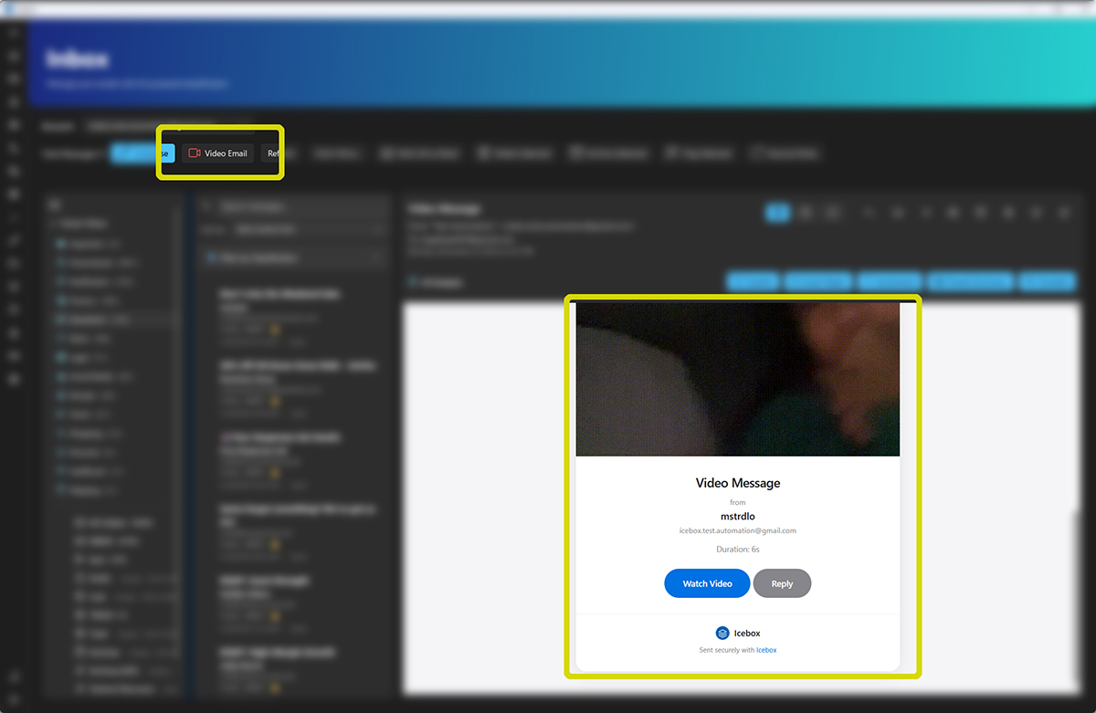 Icebox inbox features